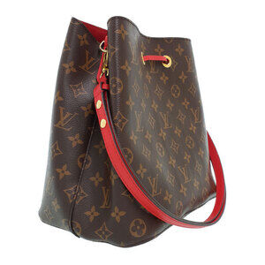 Louis Vuitton NeoNoe Shoulder Bag Monogram Leather Brown